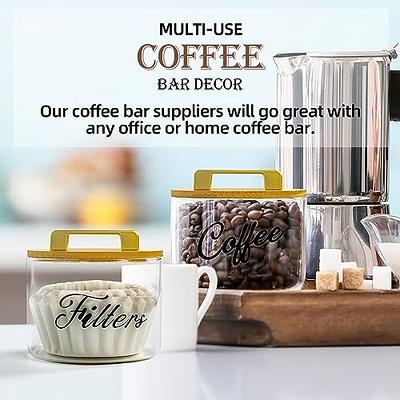 Coffee Bar Accessories Organizer Countertop, Coffee Station Organizer with  Handle, Wood Coffee Pods Holder Coffee Bar Accessories Organizer for Coffee  Bar Decor, K Cup Coffee Pods Holder with Drawer - Yahoo Shopping