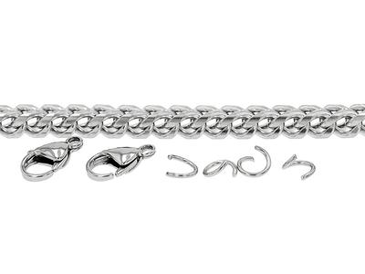  YOUBEIYEE 16.4 Feet Stainless Steel Curb Chain 3mm Silver 3:1  Round Box Necklace Link Chain Bulk with Lobster Clasps and Jump Rings for  DIY Bracelet Anklet Jewelry Making Supplies : Arts
