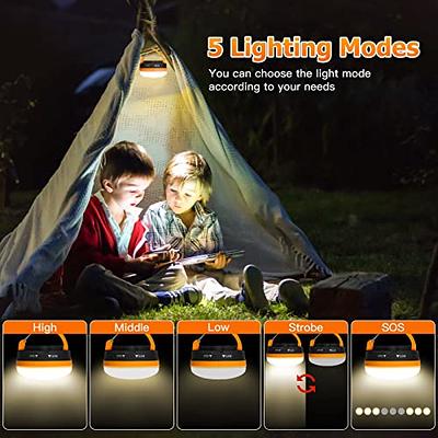 Camping Lantern Rechargeable , AlpsWolf Camping Flashlight 4000 Capacity  Power Bank,6 Modes, IPX4 Waterproof, USB Charging Cable Included