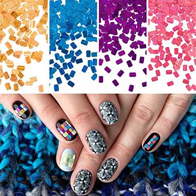 Black Friday Gold Foil Flakes, 12 Grids Sparking Laser Gold Silver Sequins  Nail Art Decoration Paillette for DIY Manicure