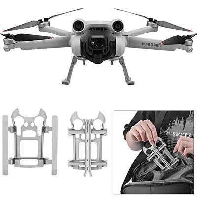 HeiyRC Mini 4 Pro Landing Gear, Folding Extensions Leg Stand Protector for  DJI Mini 4 Pro Drone Accessories (Grey) - Easy to Store, no Need to