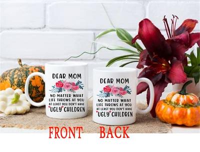 Funny Mom Tumbler From Daughter Or Son, Cute Christmas, Mother's Day,  Birthday Present For Mother, Personalized Mug Mommy, Wine Cup - Yahoo  Shopping