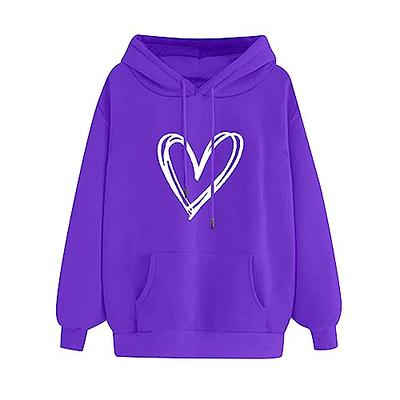 ZunFeo crewneck sweatshirt women Hoodies for Teen Girls Cute Heart