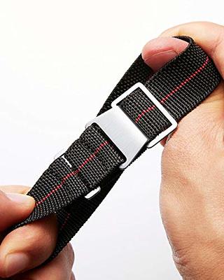 Hook & Loop Replacement Watch Strap Nylon Fabric Wrist Band fits 20 22mm  Lug