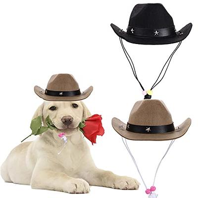 Dog Hat Pet Cowboy Sun Cap Cosplay Party Show Hat for Small Medium Large  Dogs