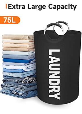 Large Laundry Basket Laundry Hamper Bag Washing Bin Clothes Bag Collapsible  Tall With Handles Waterproof Travel Bathroom College Essentials Storage For  College Dorm, Family - Temu