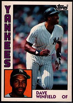 1984 Topps Baseball Dave Winfield Yankees Shirt