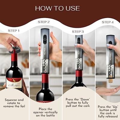 Electric Blue 1 Automatic Wine Opener & Preserver Set