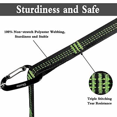 Extra Long Tree Swing Straps, 3FT/10FT/20FT/30FT Tree Swing Hanging Straps  Kit Holds 5000 lbs with Tree Protector, Heavy Duty Carabiner and Swivel