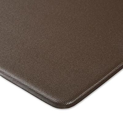 Martha Stewart Mira Modern Heathered Anti-Fatigue Air-Infused Kitchen Mat, Coffee Brown, 19.6x39