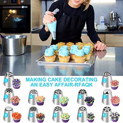 Piping Tip Organizer Cake Decorating Tools, Cake Decorating Kit Piping  Tips, DIY For Birthday Cake Cupcake