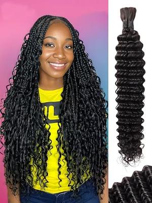 Ombre Water Wave Human Hair for Braiding Wet And Wavy Braiding Human Hair  Bulk No Weft