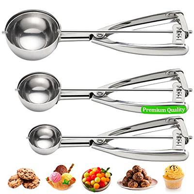 Versatile Cookie Scoop Set - Small/1 Tablespoon, Medium/2 Tablespoon, Large/3  Tablespoon - Ideal For Ice Cream And More