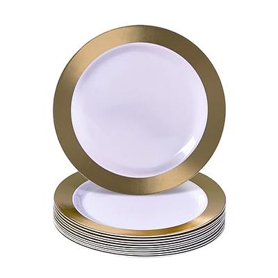 Exquisite Gold Paper Plates - 9 Inch - 100 Count - Bulk Disposable Paper  Plates 