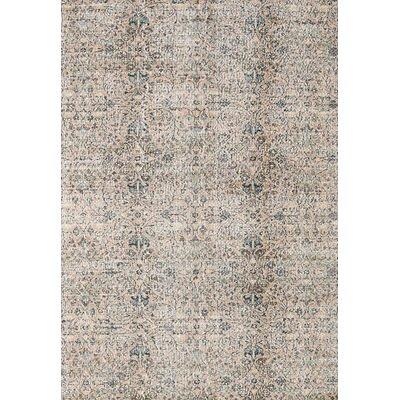 Carmella Floral Bordered Wool Area Rug, Olive/Gold, 3' x 5