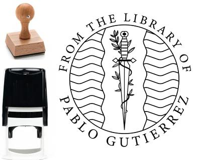 Book Stamp Personalized, Custom Library Stamp, Bookplate Teacher Self  Inking Or Wooden - Yahoo Shopping