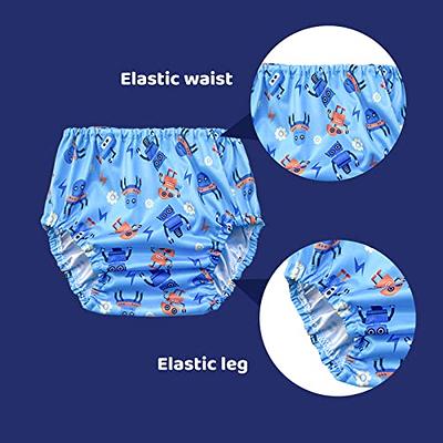 Can Be Reused Permanent Washable Adult Baby Potty Diaper Training Underwear  ABDL Incontinence Waterproof Training Incontinence Booster Pads Pants 2  Packs (3XL, 2 Blue) : : Baby