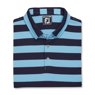 FootJoy Junior Boy's Rugby Stripe Pique Golf Shirt in Light Blue / Navy  Size M - Yahoo Shopping
