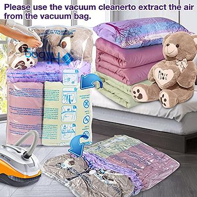 XXL Jumbo 47''X35'' Vacuum Storage Space Saver Bags Extra Large for  Blanket, Bedding, Comforters and Huge Stuffed Toy (4 Pack), clear - Yahoo  Shopping