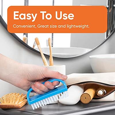 Superio Nail Brush Cleaner with Handle - Durable Brush Scrubber To