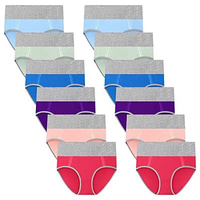  Wirarpa Womens Boyshort Panties Stretchy Mid High Waisted Cotton  Underwear Boxer Briefs For Women 4 Pack Multicolored X-Large