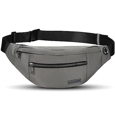 Large Fanny Pack for Women Men - Syican Waist bag with 4-Zipper Pockets,  Gifts for Enjoy Sports Traveling Workout Casual Hands-Free crossbody bags