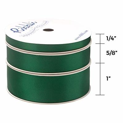 Ribbli Forest Green Satin Ribbon 4 Inch Wide Dark Green Ribbon for Wedding  Chair Sash Grand Opening Ceremony Big Bows Gift Wrapping Floral Crafts Cake