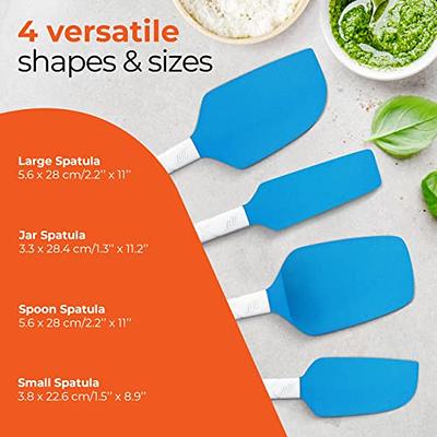 4 pcs Silicone Silicone Scraper Long Handle Rubber Spatula Durable Jar  Spatula for Baking Kitchen