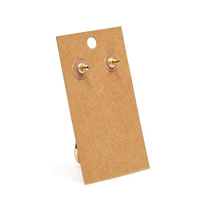 200-Pack Kraft Paper Earring Display Cards for Hanging Earrings, Studs,  Bulk Jewelry Cards for Retail, Trade Show, Boutique, Small Business  Packaging (3.5x2 in) - Yahoo Shopping