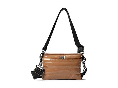 Think Royln Downtown Crossbody in Dark Mocha Patent