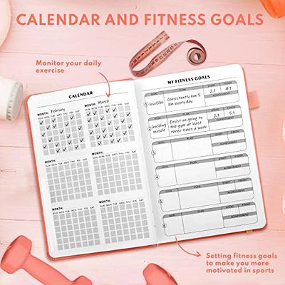 Pink Fitness Journal Workout Book - Fitness Planner - Daily Log