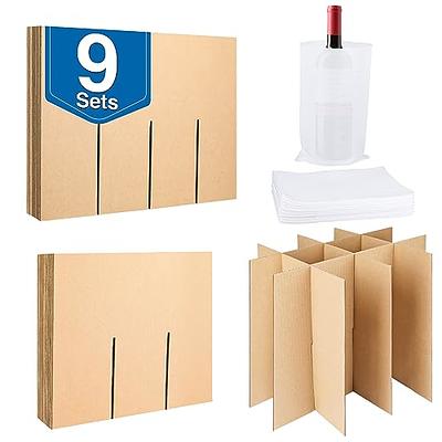 20pcs Corrugated Dividers For Moving Boxes, Dish Packing Kit with 48 Foam  Pouches Kitchen Moving Box Kit 2 Sizes Corrugated Dividers for wine moving