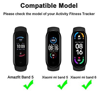 Silicone Waterproof Replacement Watch Bands Straps For Amazfit Band 7  (Black) : : Electronics
