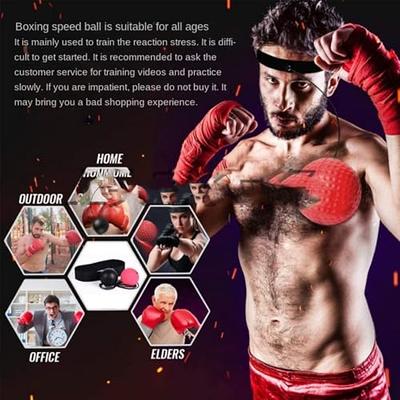 Boxing Speed Fight Ball Head Band Reflex Training Boxer Box Punch Exercise  MMA