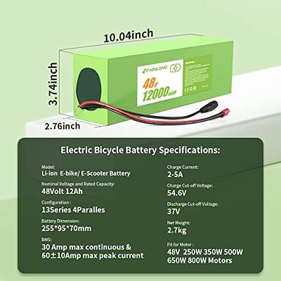 H HAILONG Ebike Battery Pack 48V 12Ah Ebike Battery/36V 8Ah 12Ah 20Ah 48V  20Ah Electric