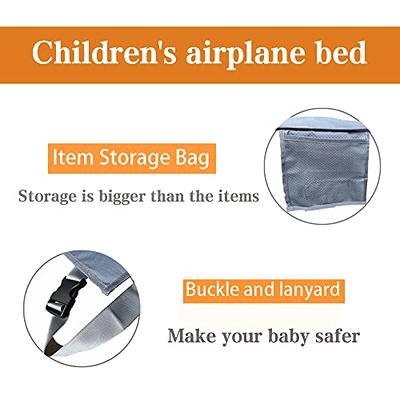 HMOCK Airplane Footrest For Kids,Toddler Airplane Bed,Toddler Airplane Seat  Extender For Kids,Baby Travel Essentials For Flying,Toddle
