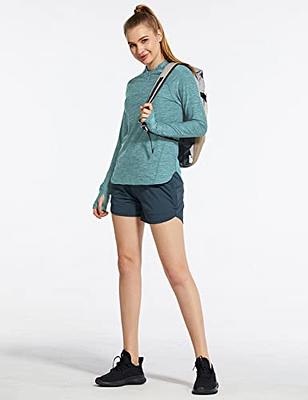 BALEAF Women's Running Shirts Quick Dry Lightweight Long Sleeve Pullover  UPF50+ Moisture Wicking Hiking Light Blue Size L - Yahoo Shopping