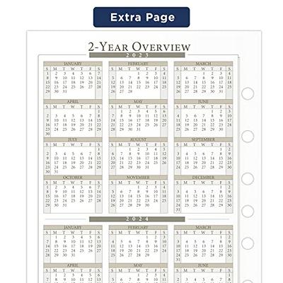 AT-A-GLANCE 2023 Daily Planner One Page Per Day Refill Loose-Leaf Desk Size  5 12 