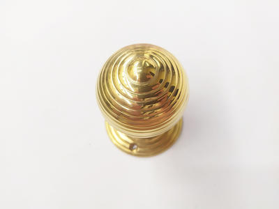 Beehive Large Door Knob - Turning Handle in Brass Plating Pair - Yahoo  Shopping