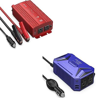 BESTEK 300 Watt Power Inverter 4.2A 12V to 110V AC Car Converter with Dual  USB Car Charger Adapter