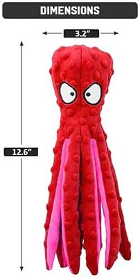  HGB Squeaky Dog Toys, Octopus No Stuffing Crinkle