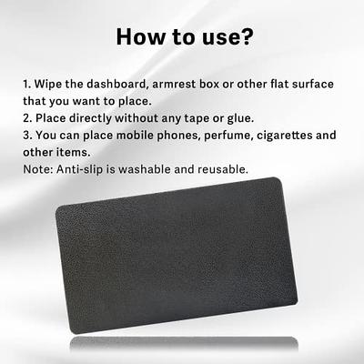 Car Dashboard Anti-Slip Rubber Pad, Multifunctional 10.6 x 5.9