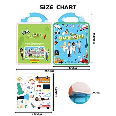 Dream Jobs 3D Puffy Sticker Book for Kids 2-4, Jobs Puffy Sticker