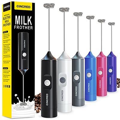 Hand Mixer Milk Frother for Coffee - Dutewo Frother Handheld Foam Maker for  Lattes, Electric whisk Drink Mixer Mini Foamer for Cappuccino, Frappe,  Matcha, Hot Chocolate Grey - Yahoo Shopping