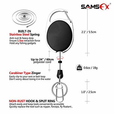  SAMSFX Quick Knot Tool and Fishing Pliers with Coiled