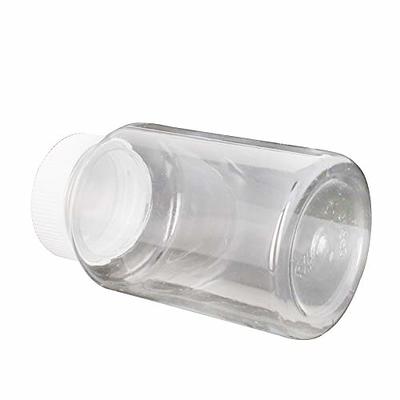 5pcs Clear Pill Plastic Medicine Bottles Empty Reagent Bottles