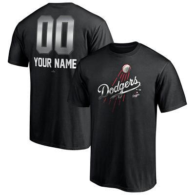 Men's Fanatics Branded Black Los Angeles Dodgers Personalized Any Name &  Number Midnight Mascot T-Shirt - Yahoo Shopping