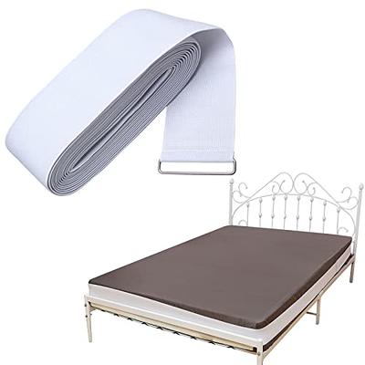 Bed Sheet Holder Straps Criss-Cross - Sheets Stays Suspenders Keeping Fitted or Flat Bedsheet in Place - for Twin Queen King Mattress Holders Elastic