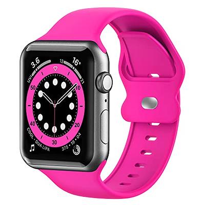  Lux Bands Neon Splatter Watch Band - Compatible with Apple  Watch Bands 38mm 40mm 41mm 42mm 44mm 45mm Silicone Replacement for iWatch  Series 8 7 6 5 4 3 2 1 SE : Cell Phones & Accessories