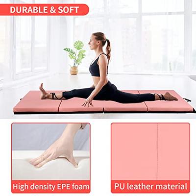 Workout Yoga Mat, 1/2 Inch Thick Exercise Floor Mats with Carrying